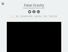 Tablet Screenshot of falsegravity.com